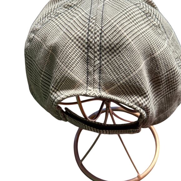 VTG Gap Flannel Woven Deer Ball Cap Brown Plaid Winter Vintage Holiday Country - Picture 5 of 7